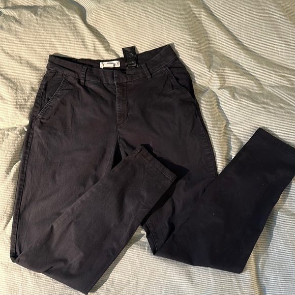 Women’s black slack pant crop ankle length - Picture 1 of 3